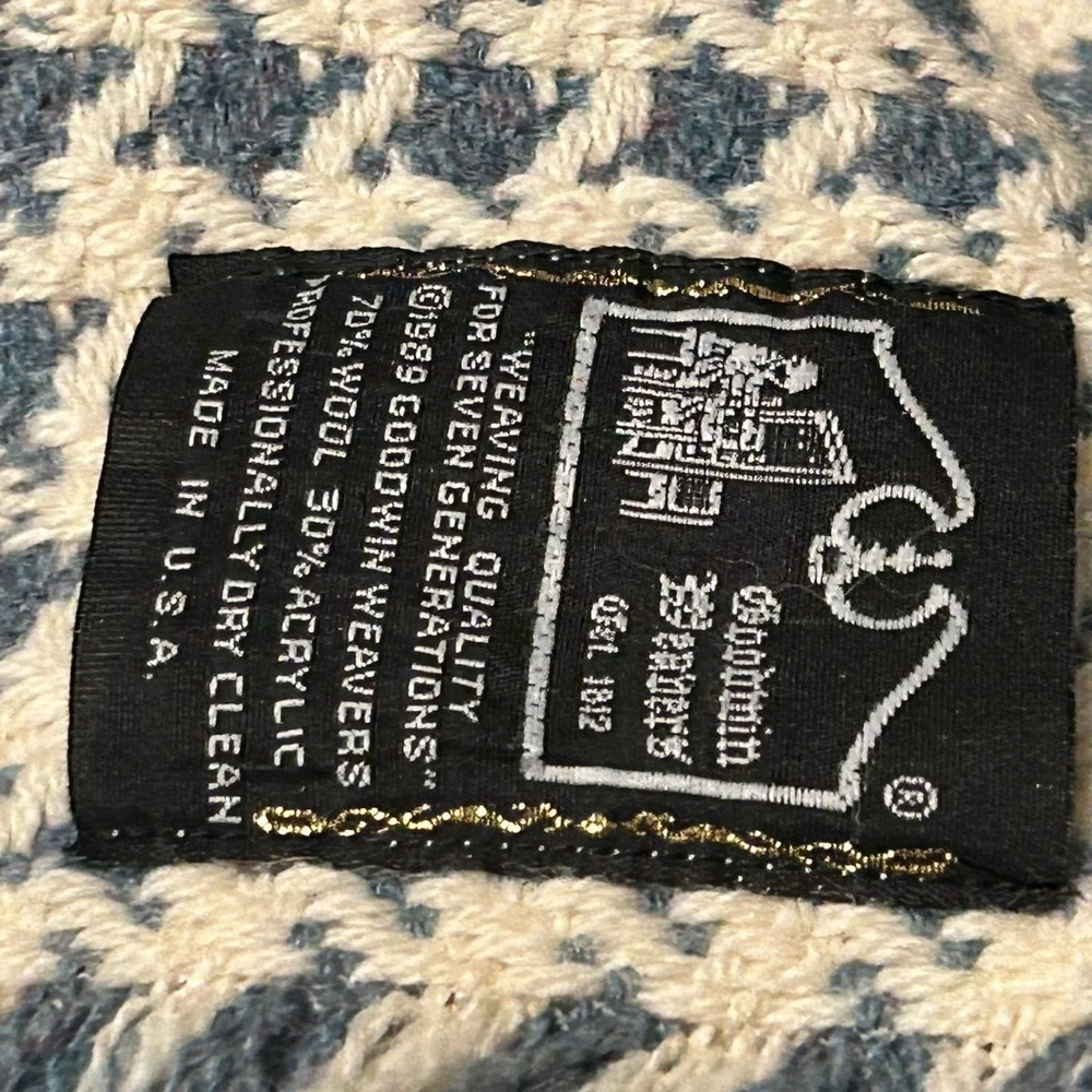 Vintage Bed Coverlet Throw Blanket